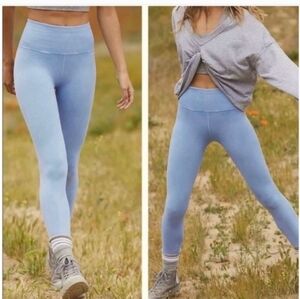Free People Light Blue Good Karma Leggings Size XS